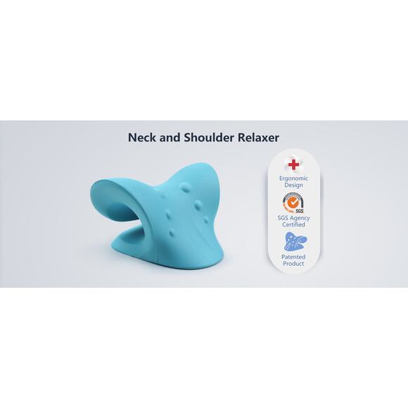 Neck & Shoulder Relaxer Cervical Traction Pillow Neck Stretcher Pain Relief - Picture 9 of 13